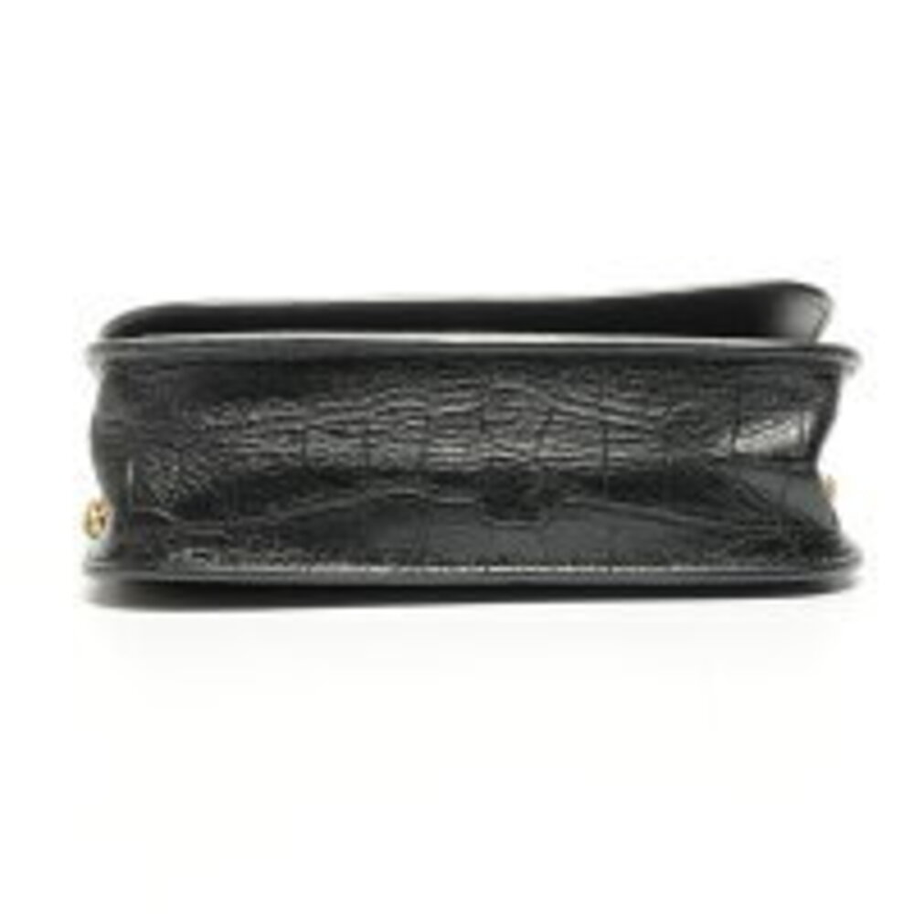 Balenciaga Embossed Leather Gossip Shoulder Bag Black - Picture 6 of 11